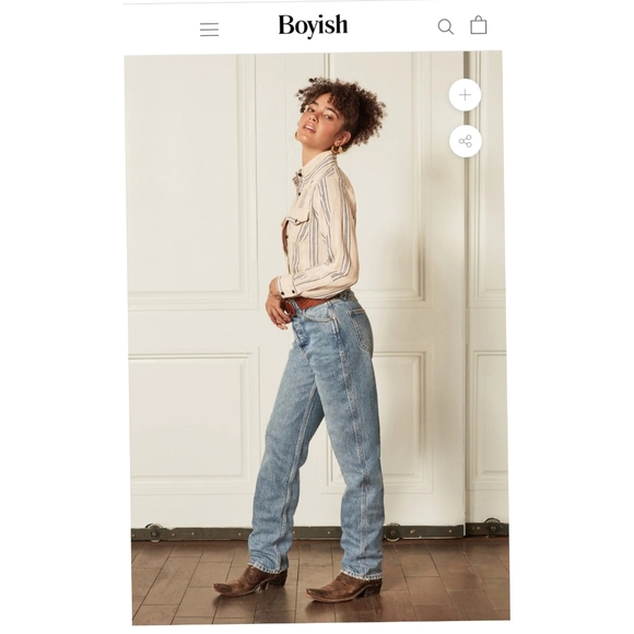 Free people ×Boyish THE CLINT Jeans $208 size 32 - Picture 7 of 16